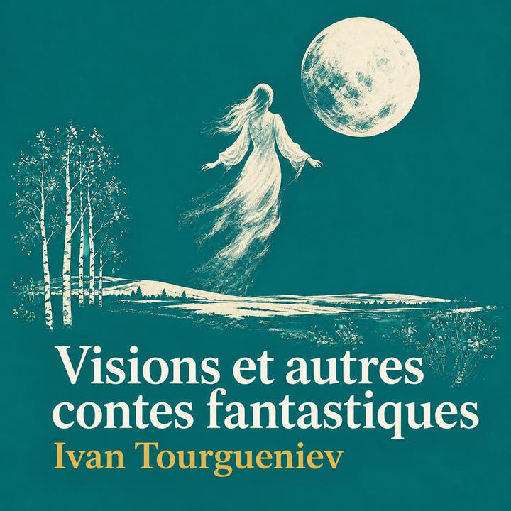 Visions et autres contes fantastiques, la couverture du livre audio