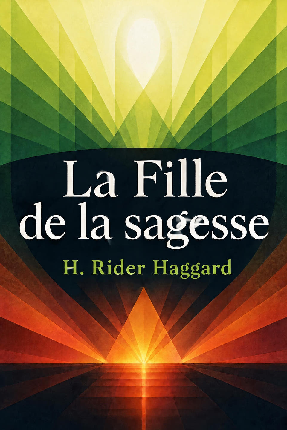 La Fille de la sagesse by H. Rider Haggard, the cover