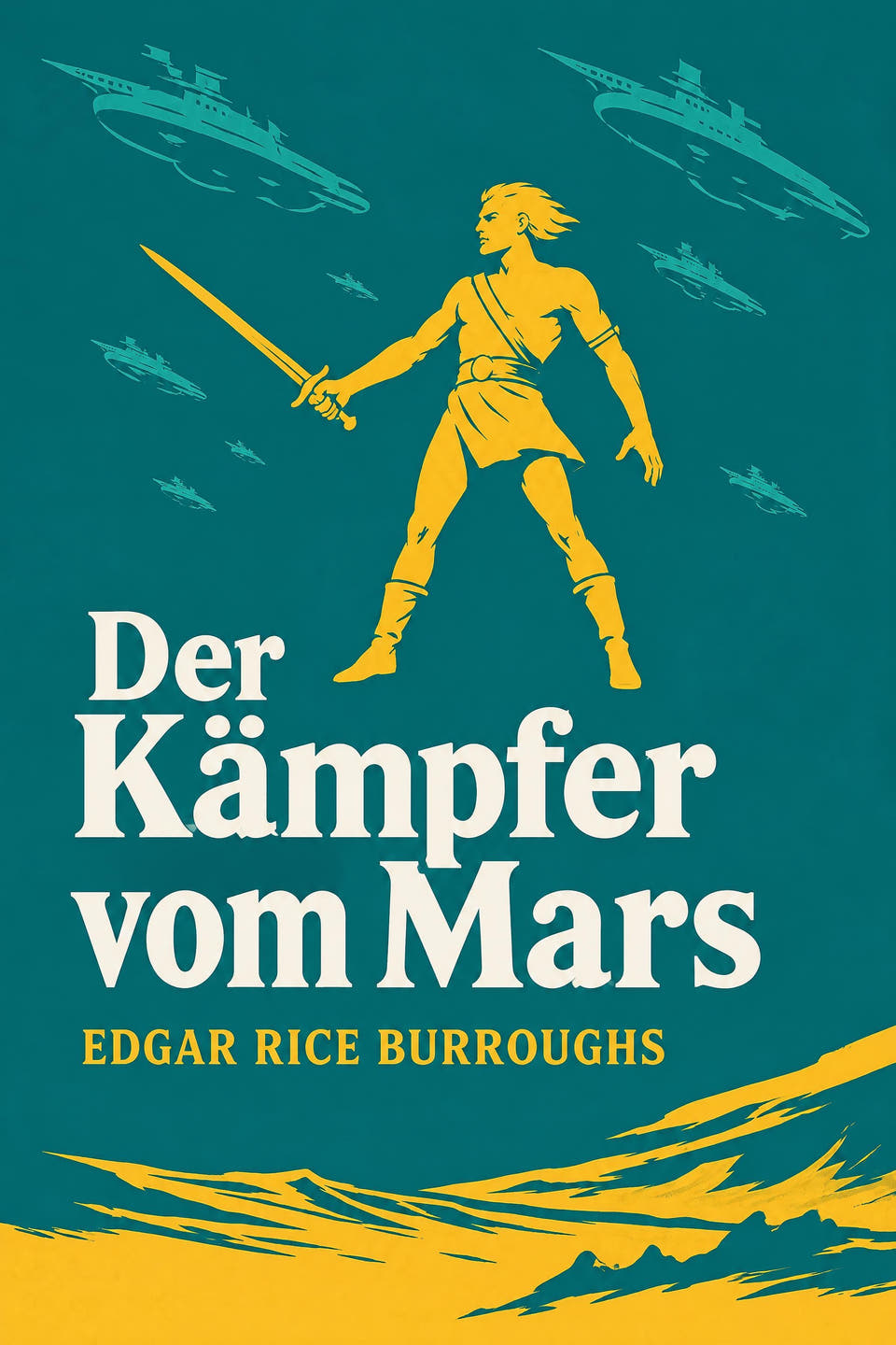 Der Kämpfer vom Mars by Edgar Rice Burroughs, the cover