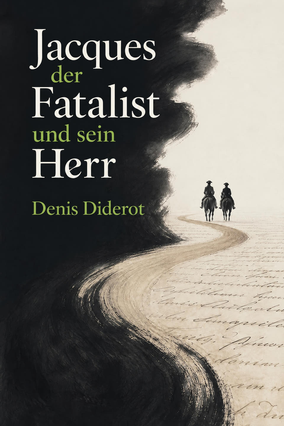 Jacques der Fatalist und sein Herr by Denis Diderot, the cover