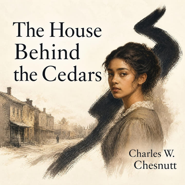 The House Behind the Cedars, the audiobook cover