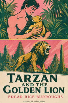 Tarzan and the Golden Lion, the cover of this edition