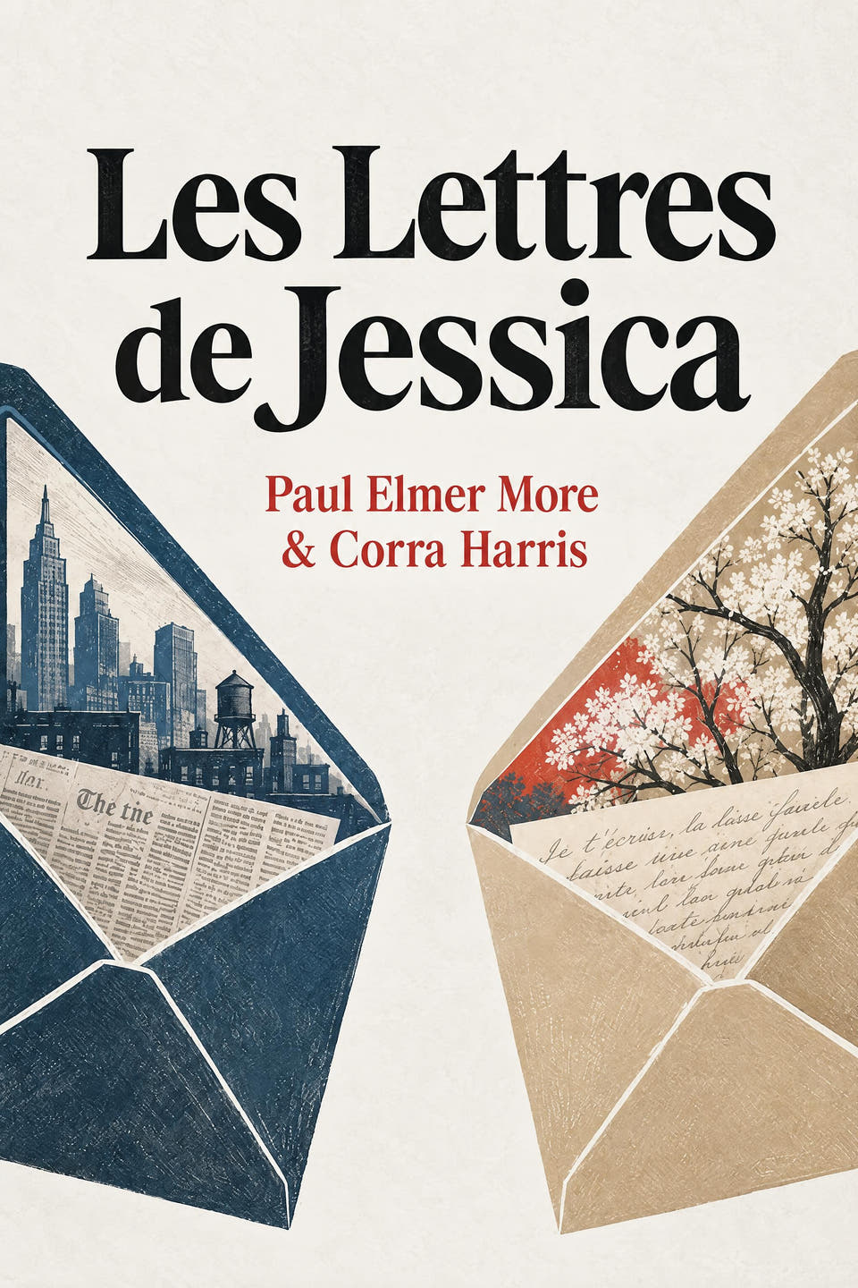 Les Lettres de Jessica by Paul Elmer More; Corra Harris, the cover