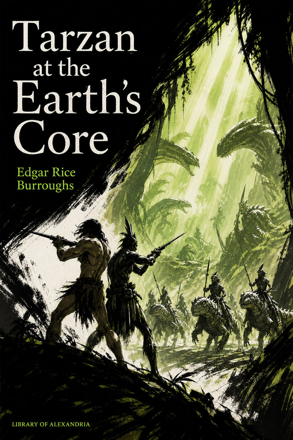 Tarzan at the Earth's Core by Edgar Rice Burroughs, the cover