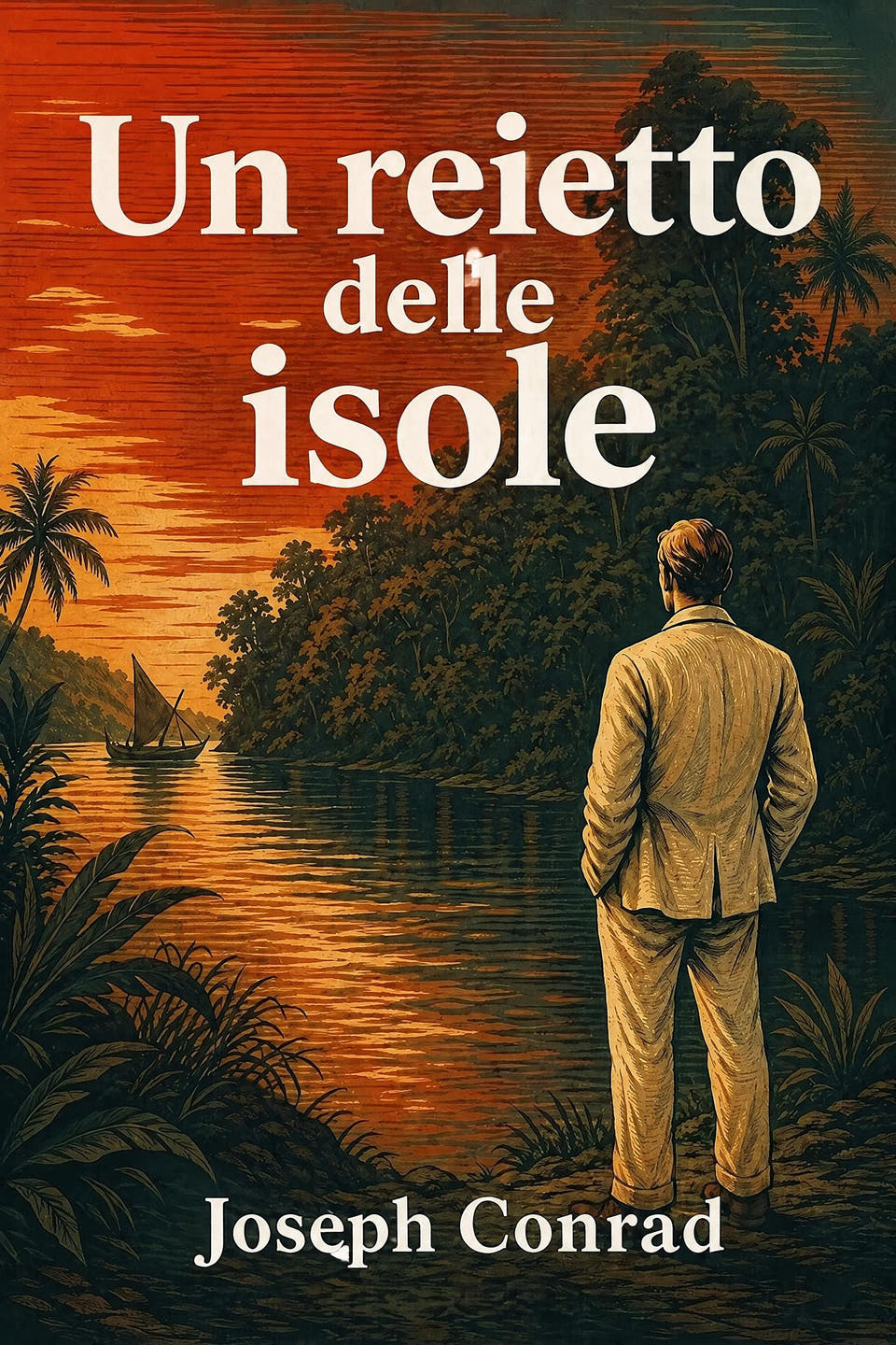 Un reietto delle isole by Joseph Conrad, the cover