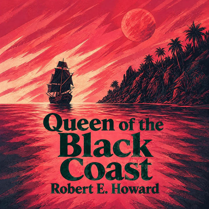 Queen of the Black Coast, the audiobook cover