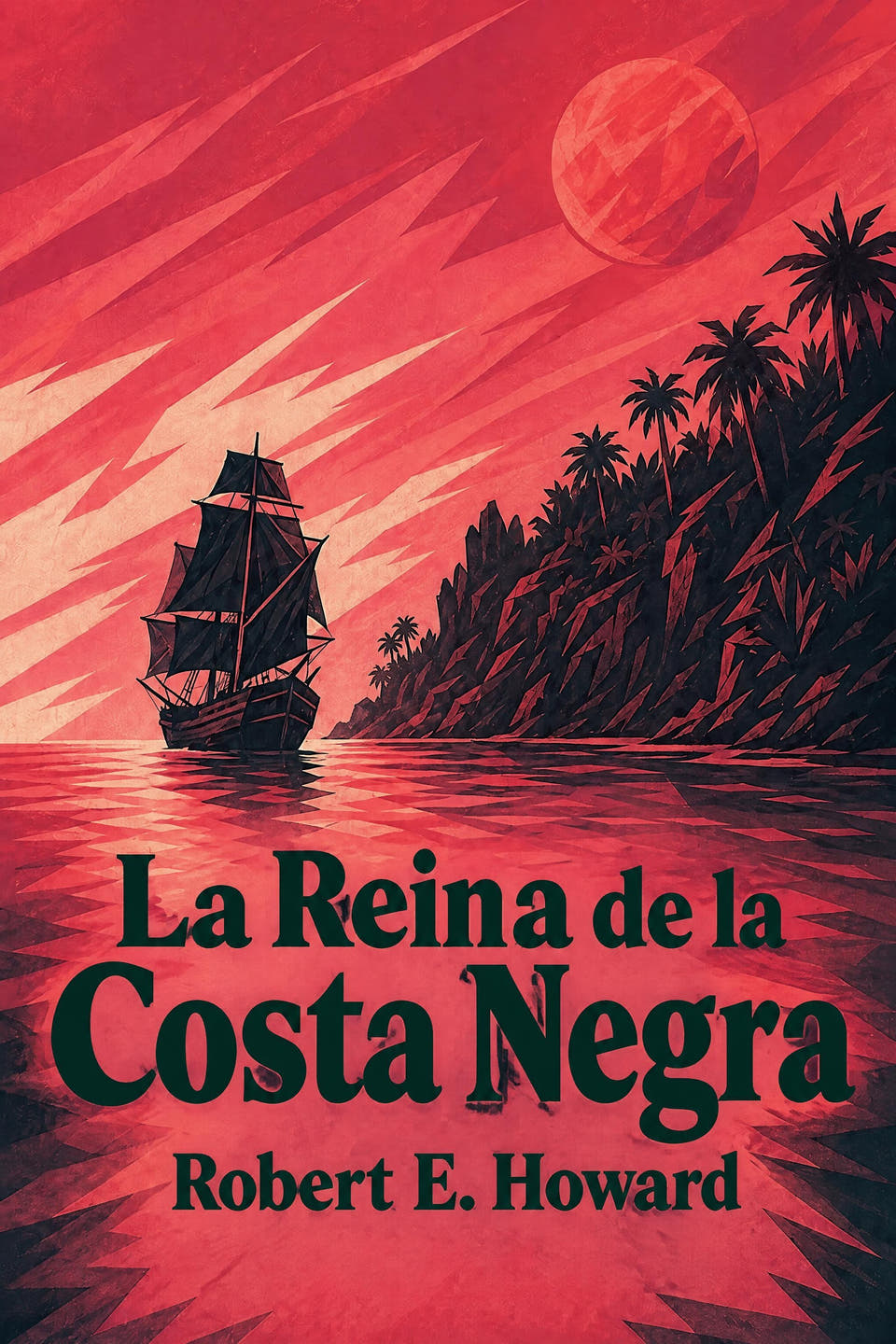 La Reina de la Costa Negra by Robert E. Howard, the cover