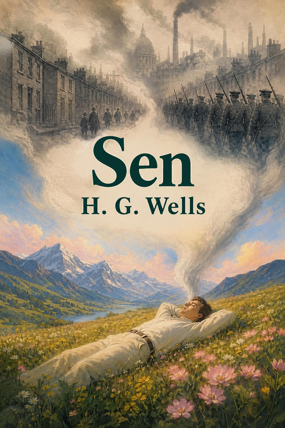 Sen, autor: H. G. Wells — okładka