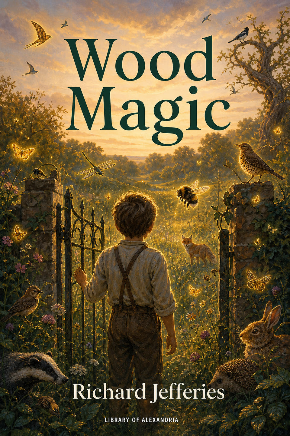 Wood Magic by Richard Jefferies, the cover