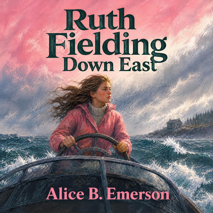 Ruth Fielding Down East, the audiobook cover