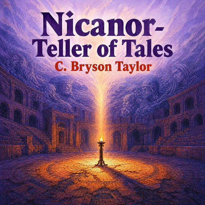 Nicanor - Teller of Tales, the audiobook cover