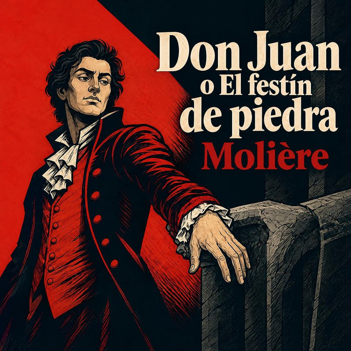 Don Juan o El festín de piedra, portada del audiolibro