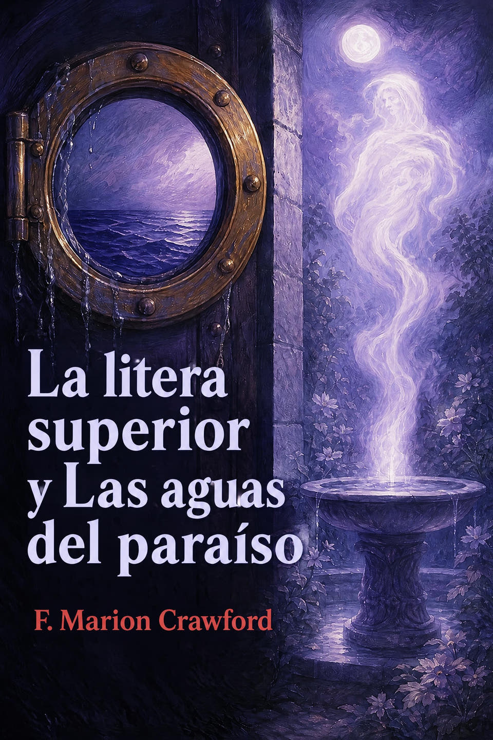 La litera superior y Las aguas del paraíso by F. Marion Crawford, the cover