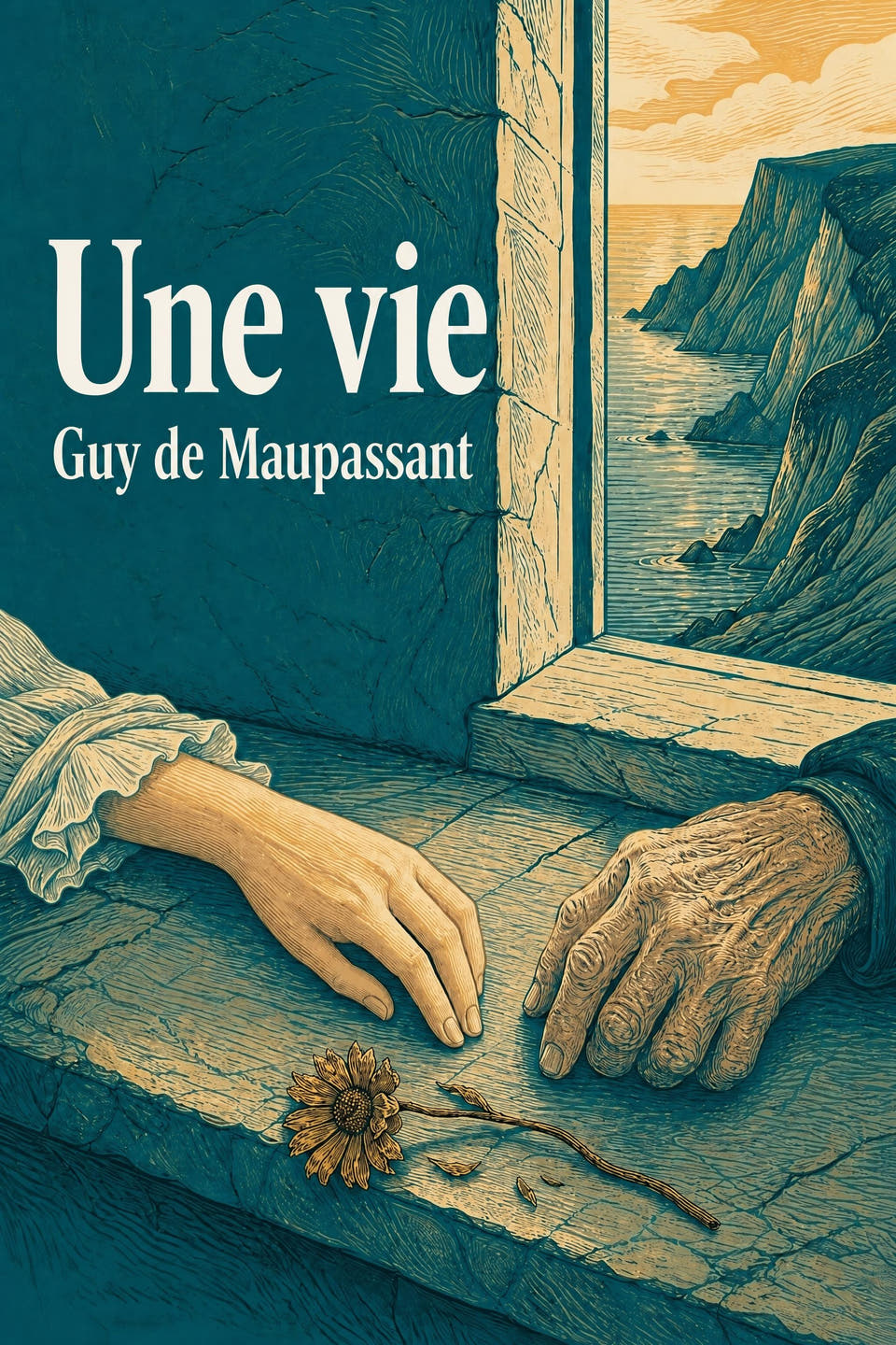 Une vie by Guy de Maupassant, the cover