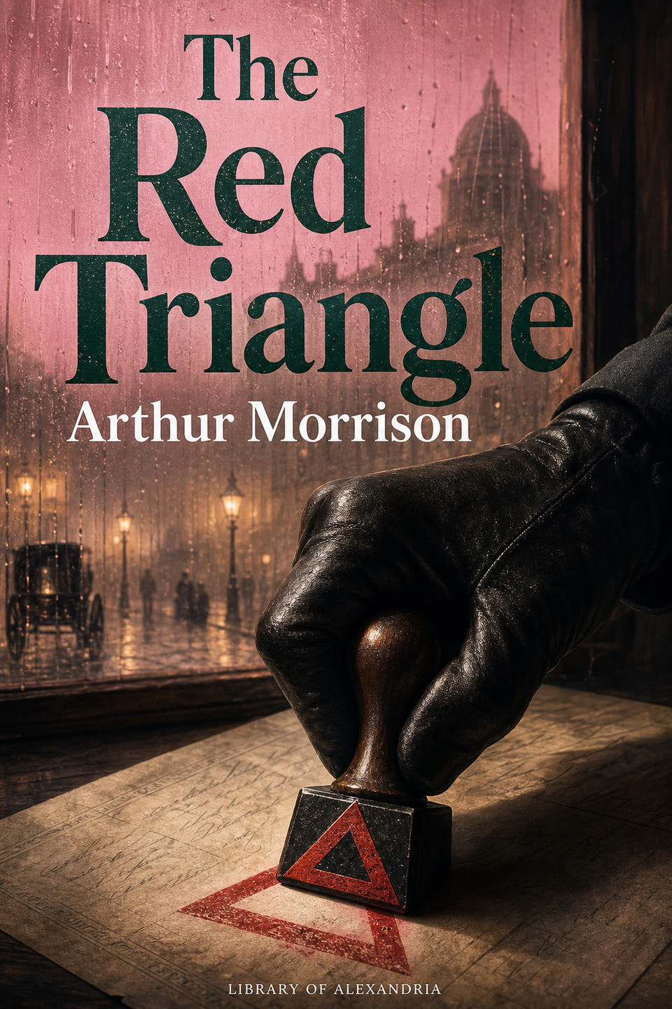 The Red Triangle by Arthur Morrison, the cover