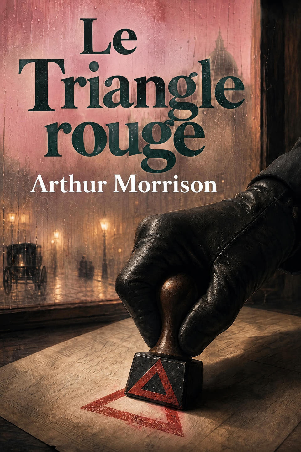Le Triangle rouge by Arthur Morrison, the cover