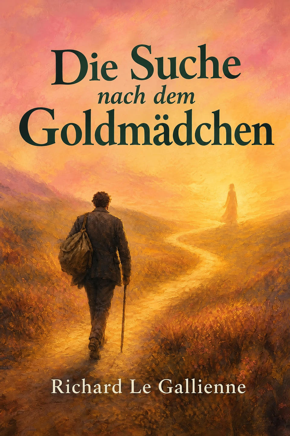 Die Suche nach dem Goldmädchen by Richard Le Gallienne, the cover