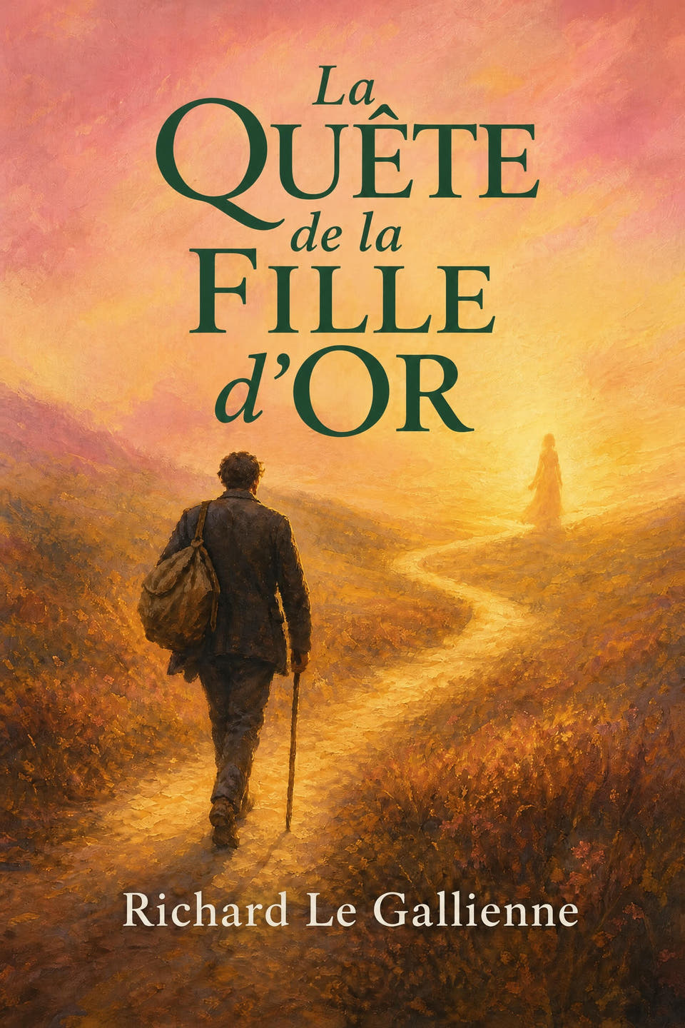 La Quête de la Fille d’or by Richard Le Gallienne, the cover