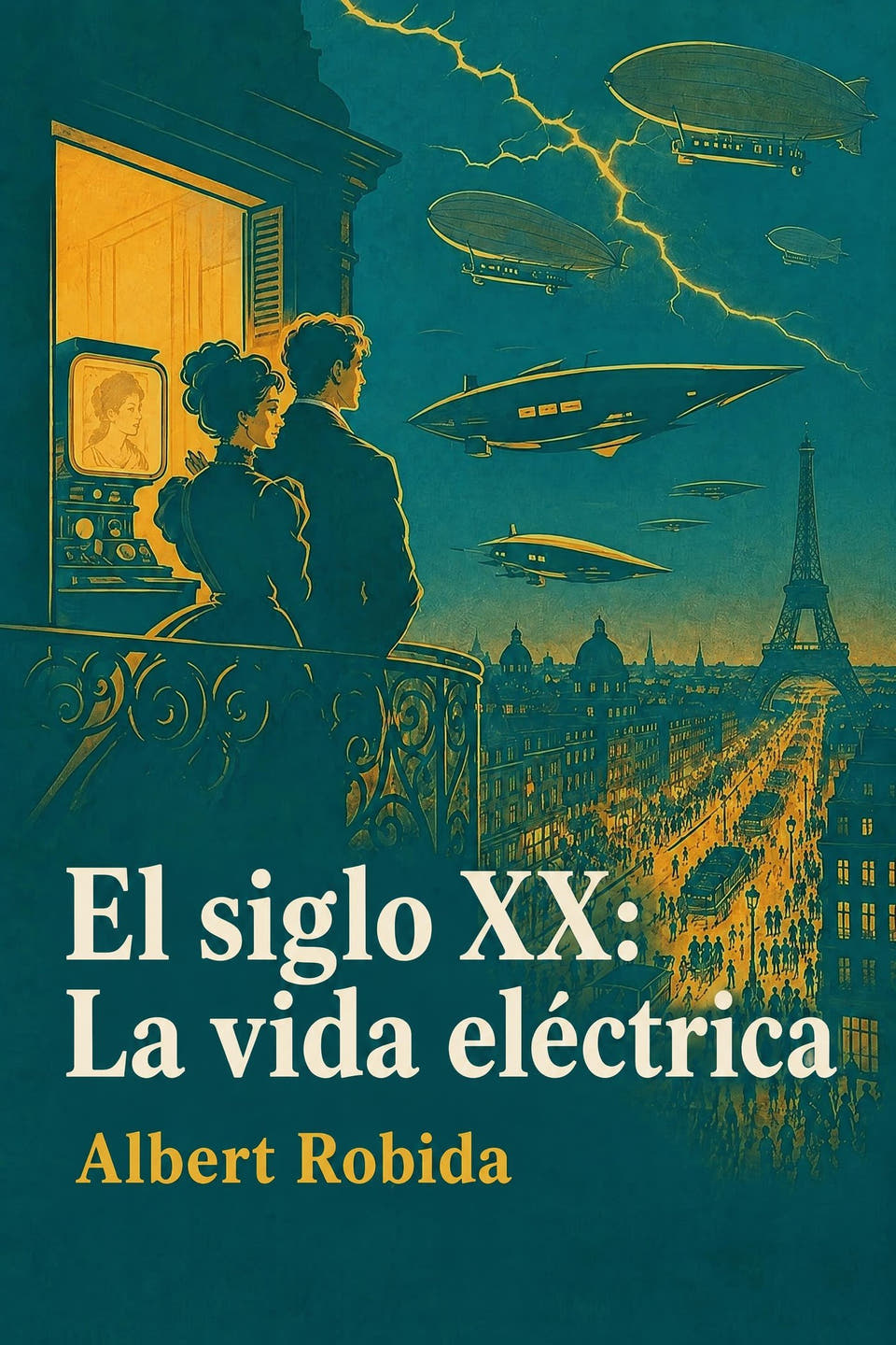 El siglo XX: La vida eléctrica by Albert Robida, the cover