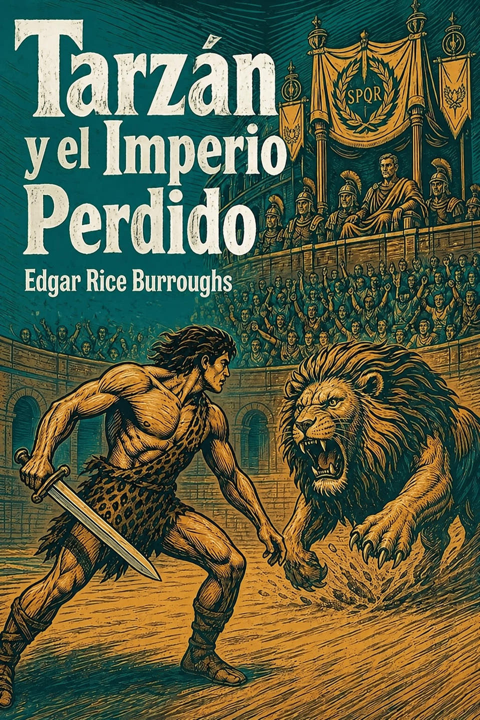 Tarzán y el Imperio Perdido by Edgar Rice Burroughs, the cover