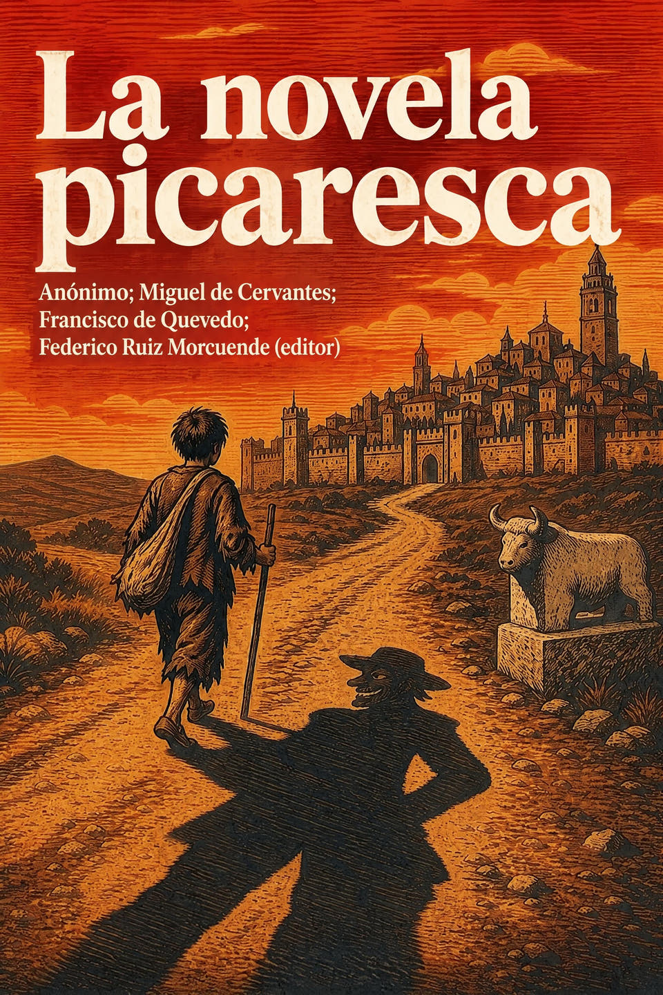 La novela picaresca by Anónimo; Miguel de Cervantes; Francisco de Quevedo; Federico Ruiz Morcuende (editor), the cover