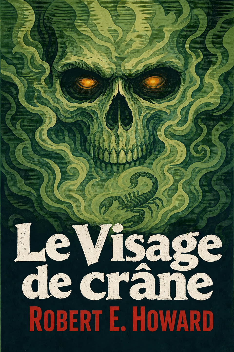 Le Visage de crâne by Robert E. Howard, the cover