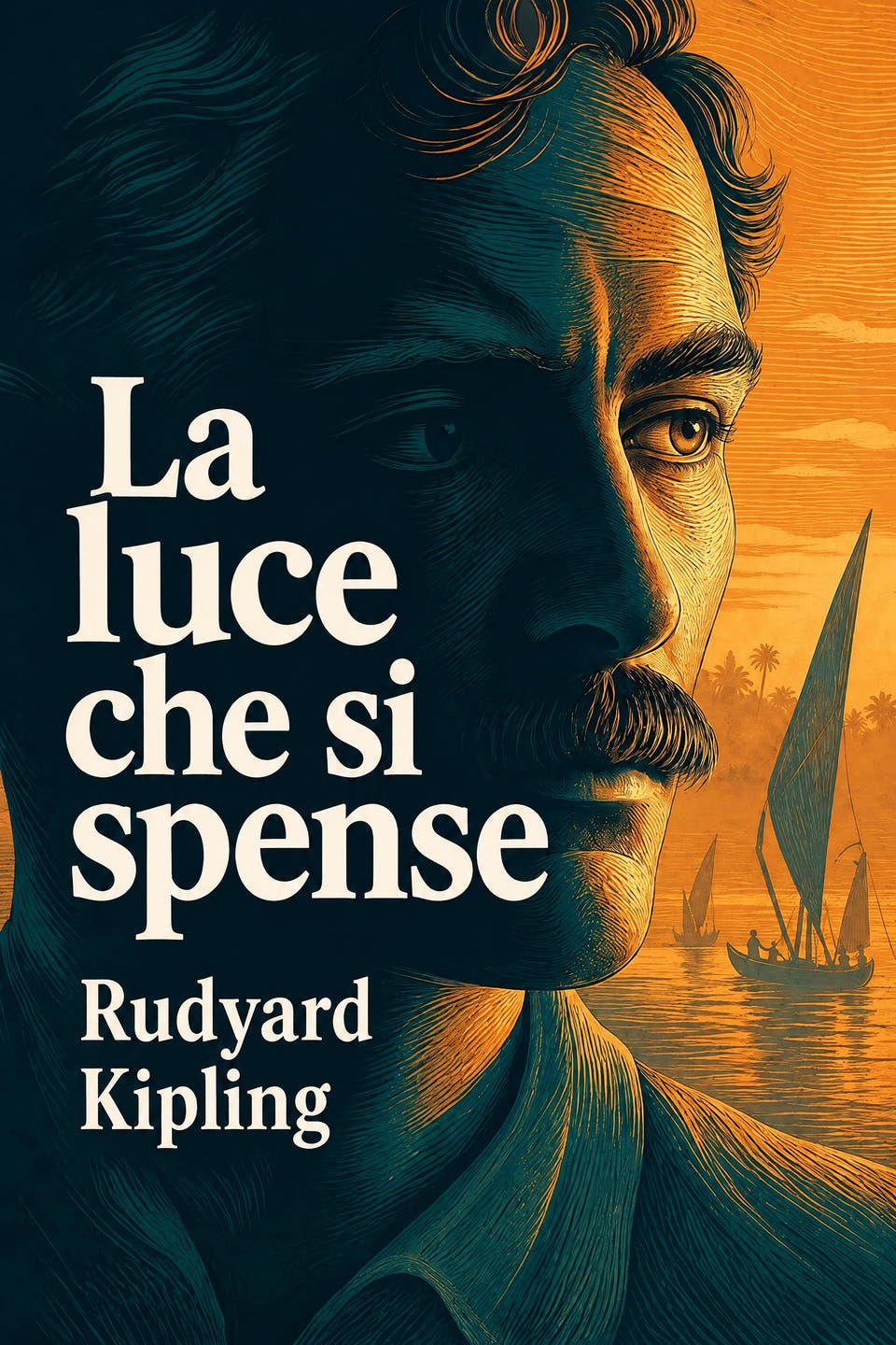 La luce che si spense by Rudyard Kipling, the cover