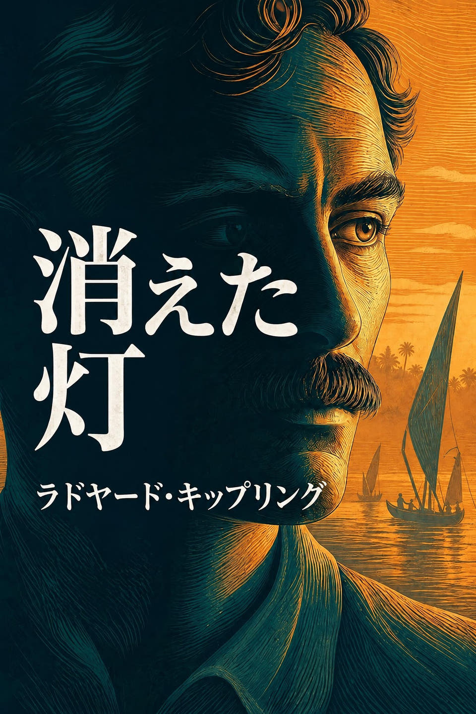 ラドヤード・キップリング著『消えた灯』の表紙