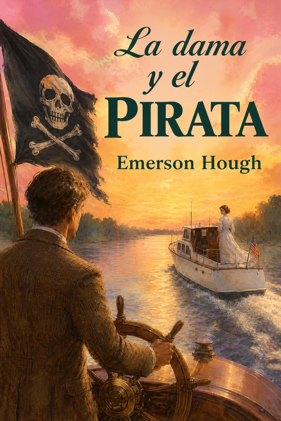 La dama y el pirata by Emerson Hough, the cover