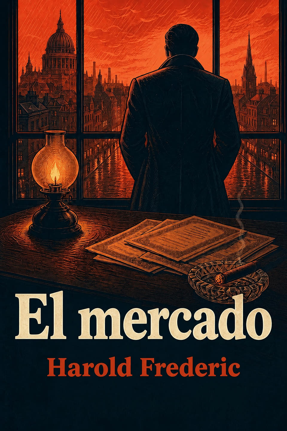 El mercado by Harold Frederic, the cover