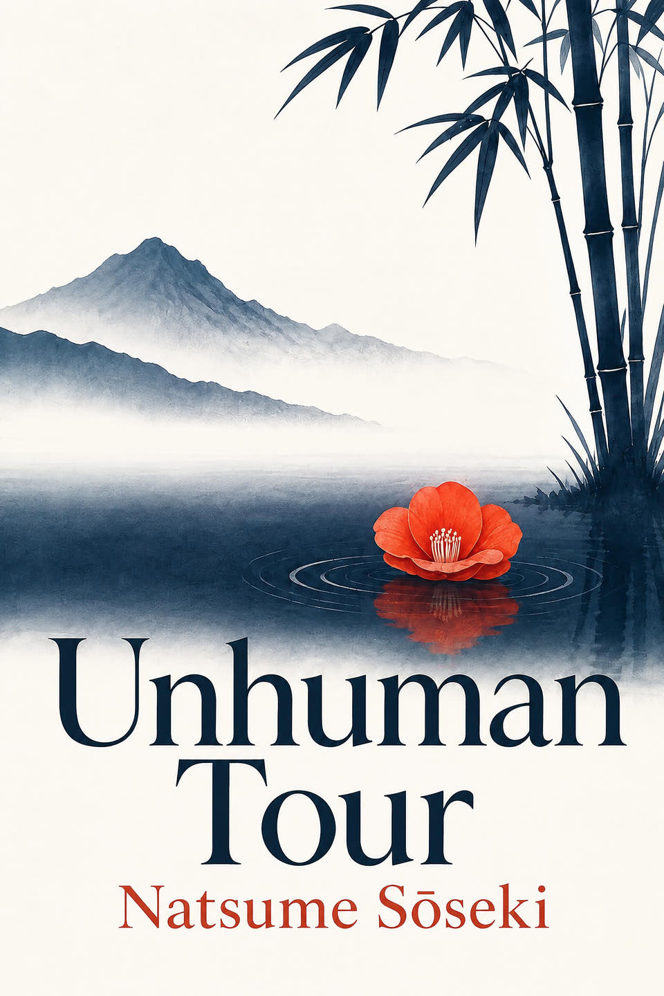 Unhuman Tour by Natsume Sōseki, the cover