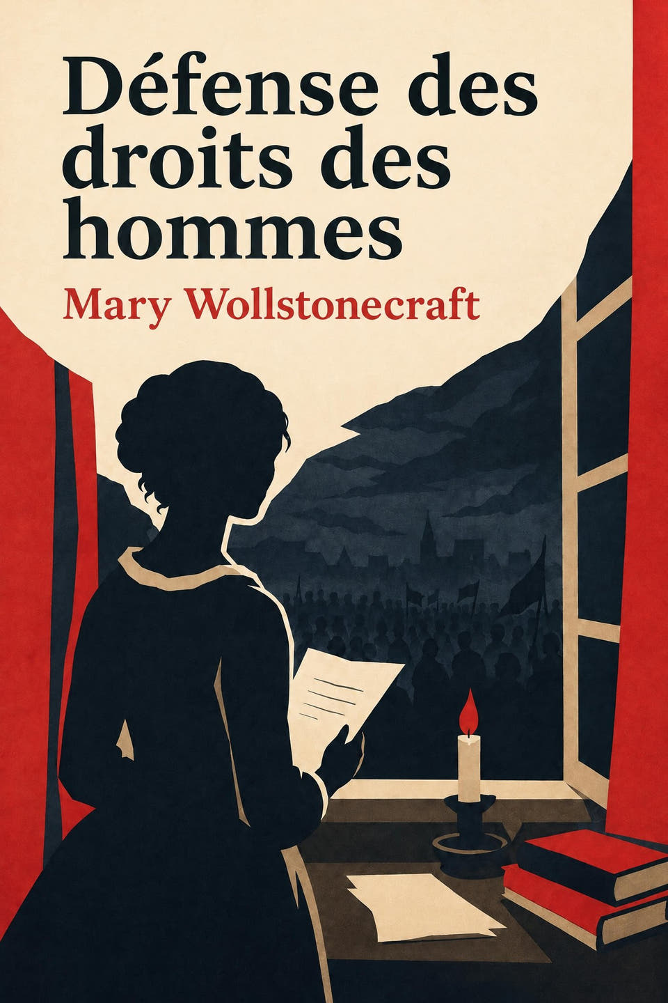 Défense des droits des hommes by Mary Wollstonecraft, the cover