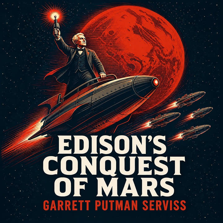 La Conquête de Mars par Edison, the audiobook cover