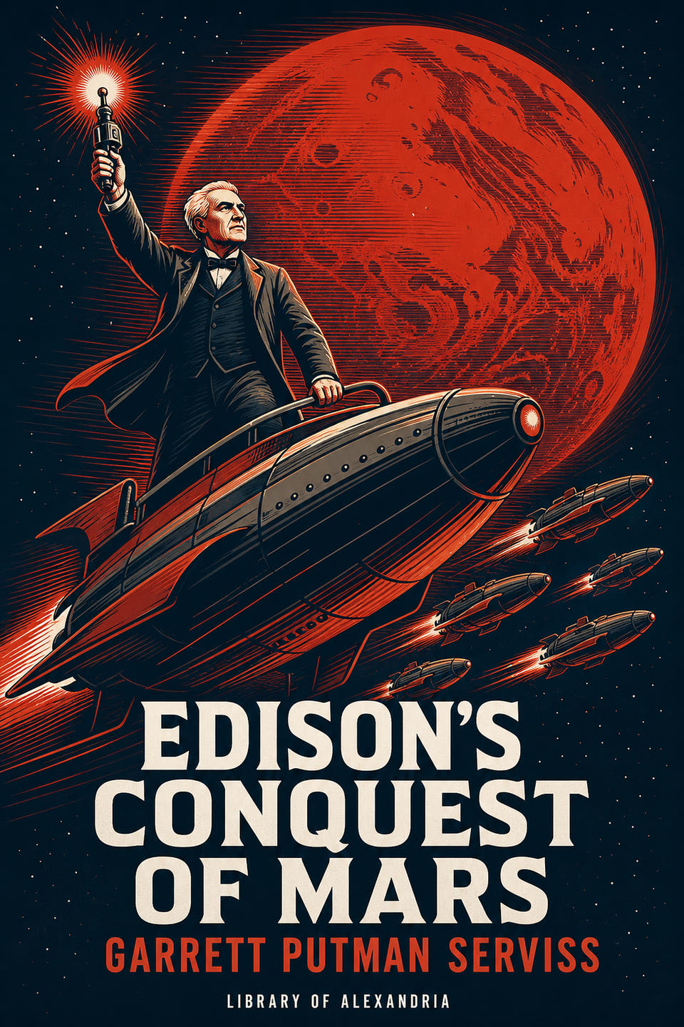 Edison's Conquest of Mars by Garrett Putman Serviss, the cover