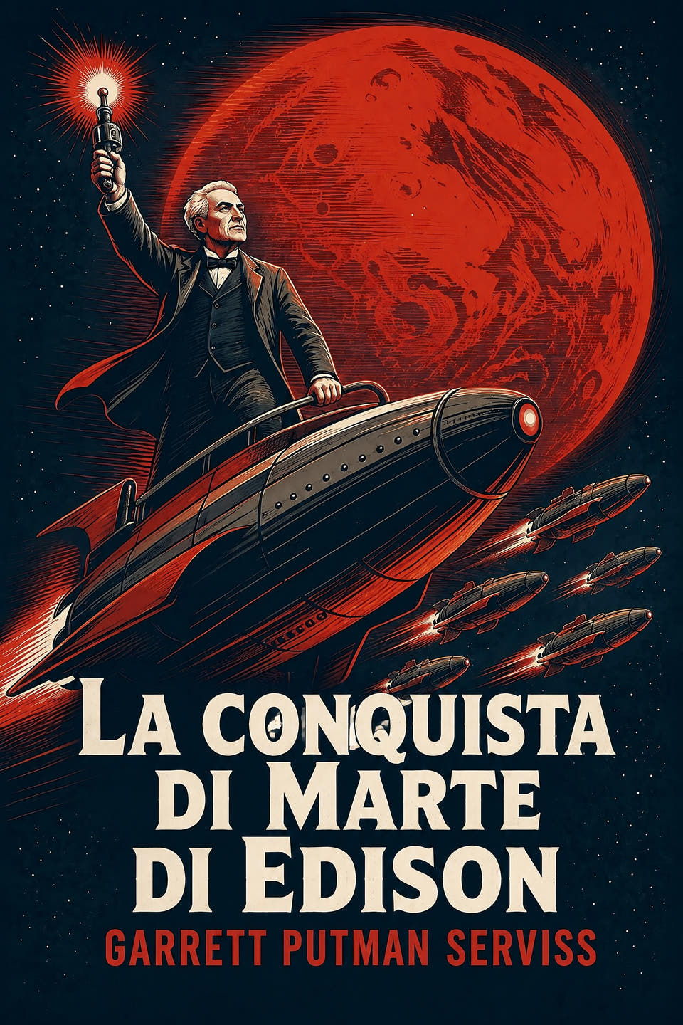 La conquista di Marte di Edison by Garrett Putman Serviss, the cover