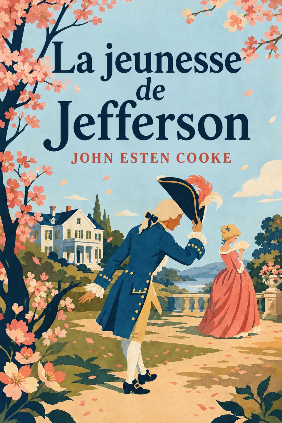 La jeunesse de Jefferson by John Esten Cooke, the cover