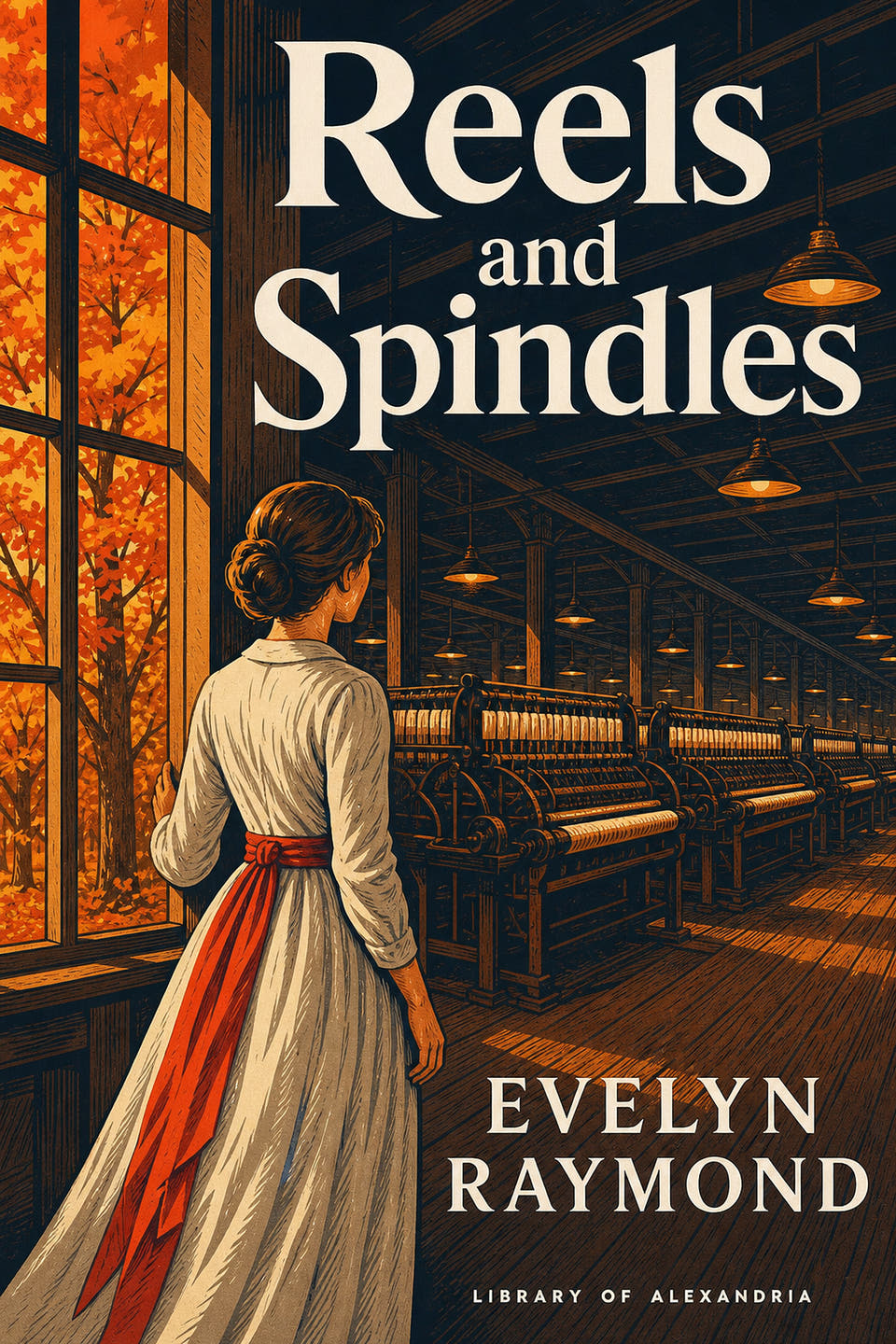 Reels and Spindles by Evelyn Raymond, the cover