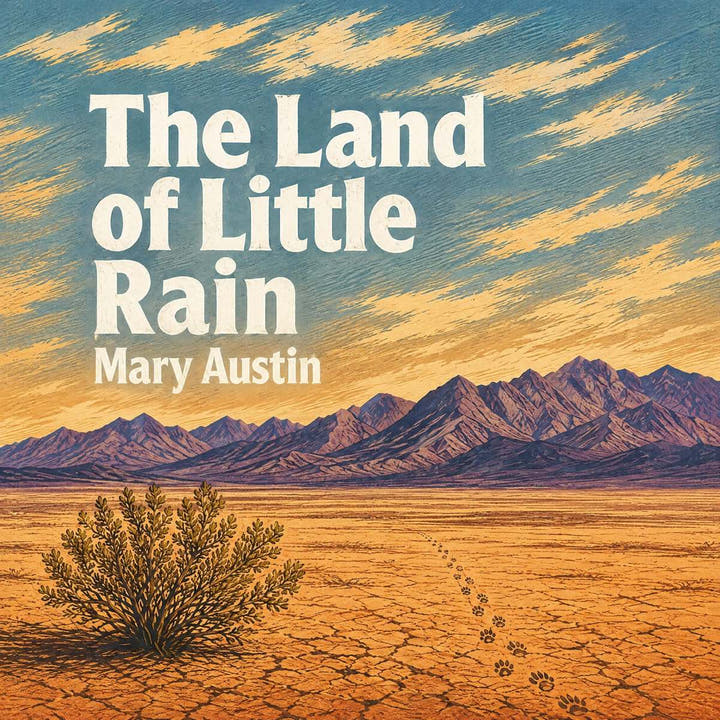 La terra della poca pioggia, the audiobook cover