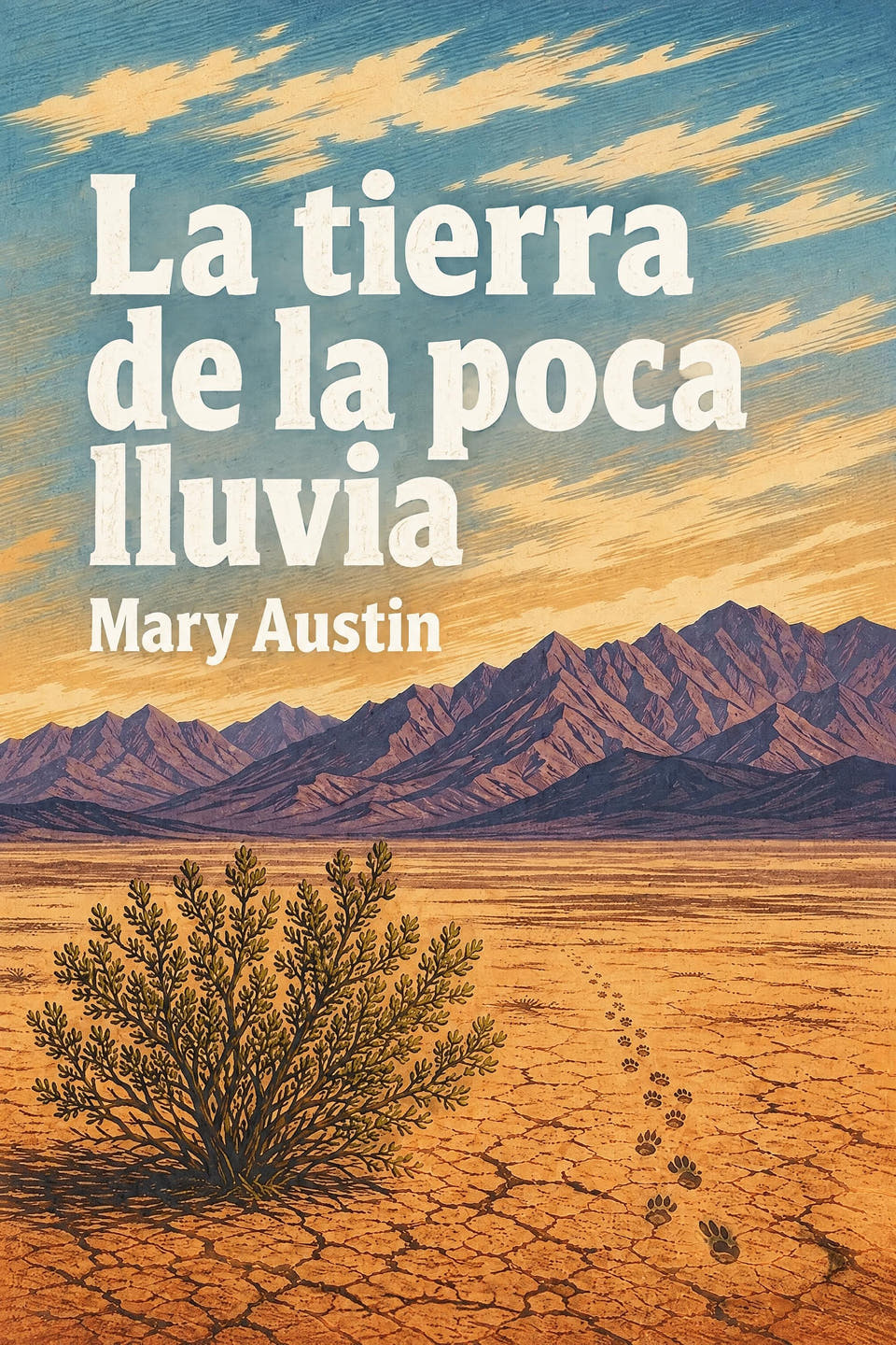 La tierra de la poca lluvia by Mary Austin, the cover