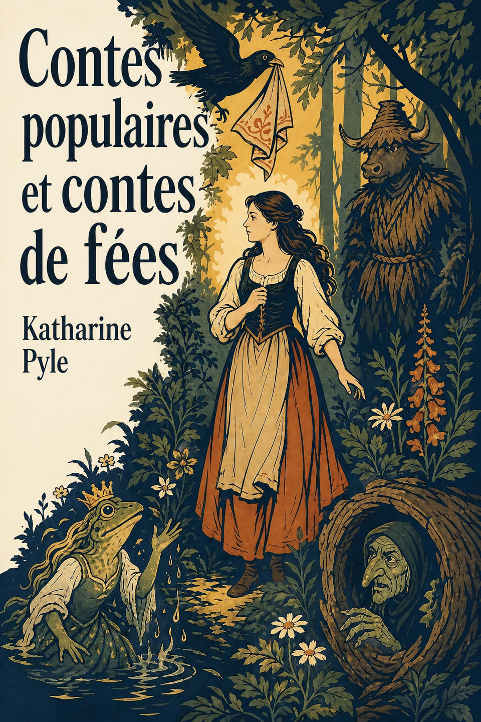Contes populaires et contes de fées by Katharine Pyle, the cover