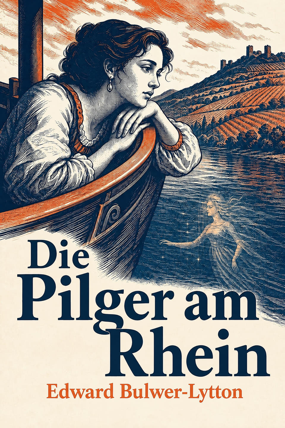 Die Pilger am Rhein by Edward Bulwer-Lytton, the cover