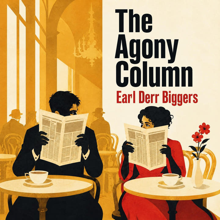 The Agony Column, the audiobook cover