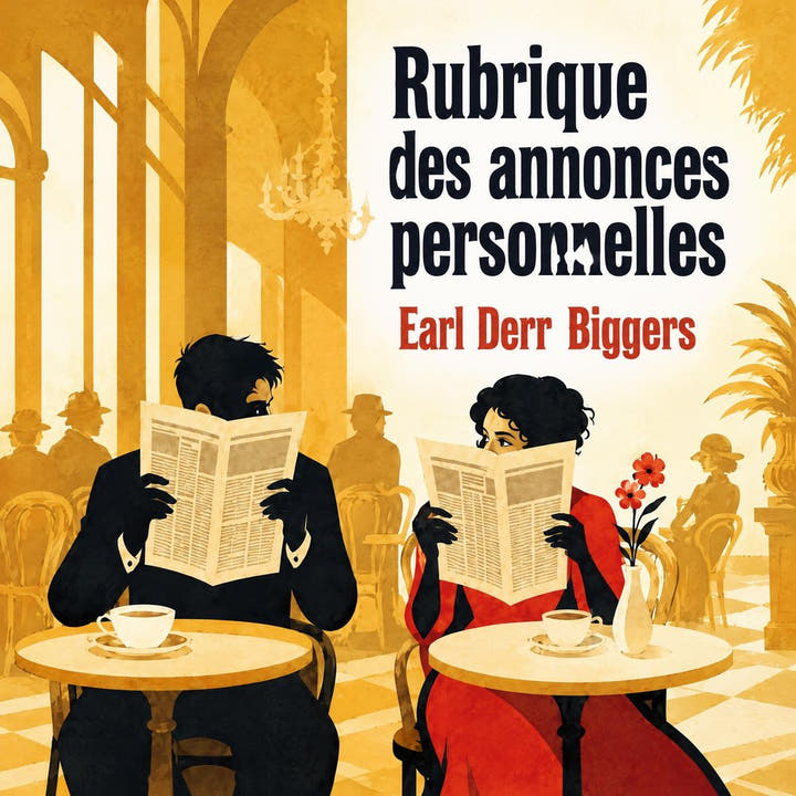 Rubrique des annonces personnelles, la couverture du livre audio