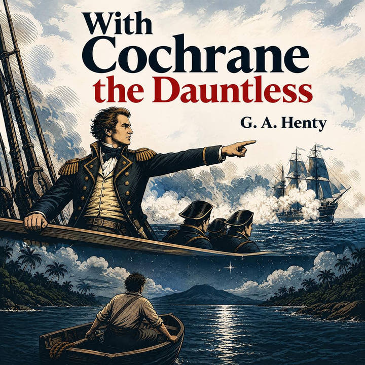 With Cochrane the Dauntless, the audiobook cover