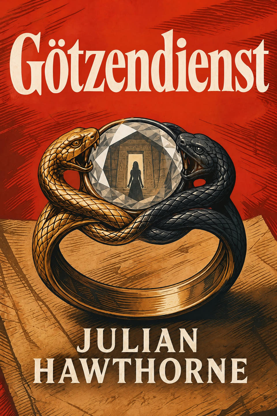 Götzendienst by Julian Hawthorne, the cover