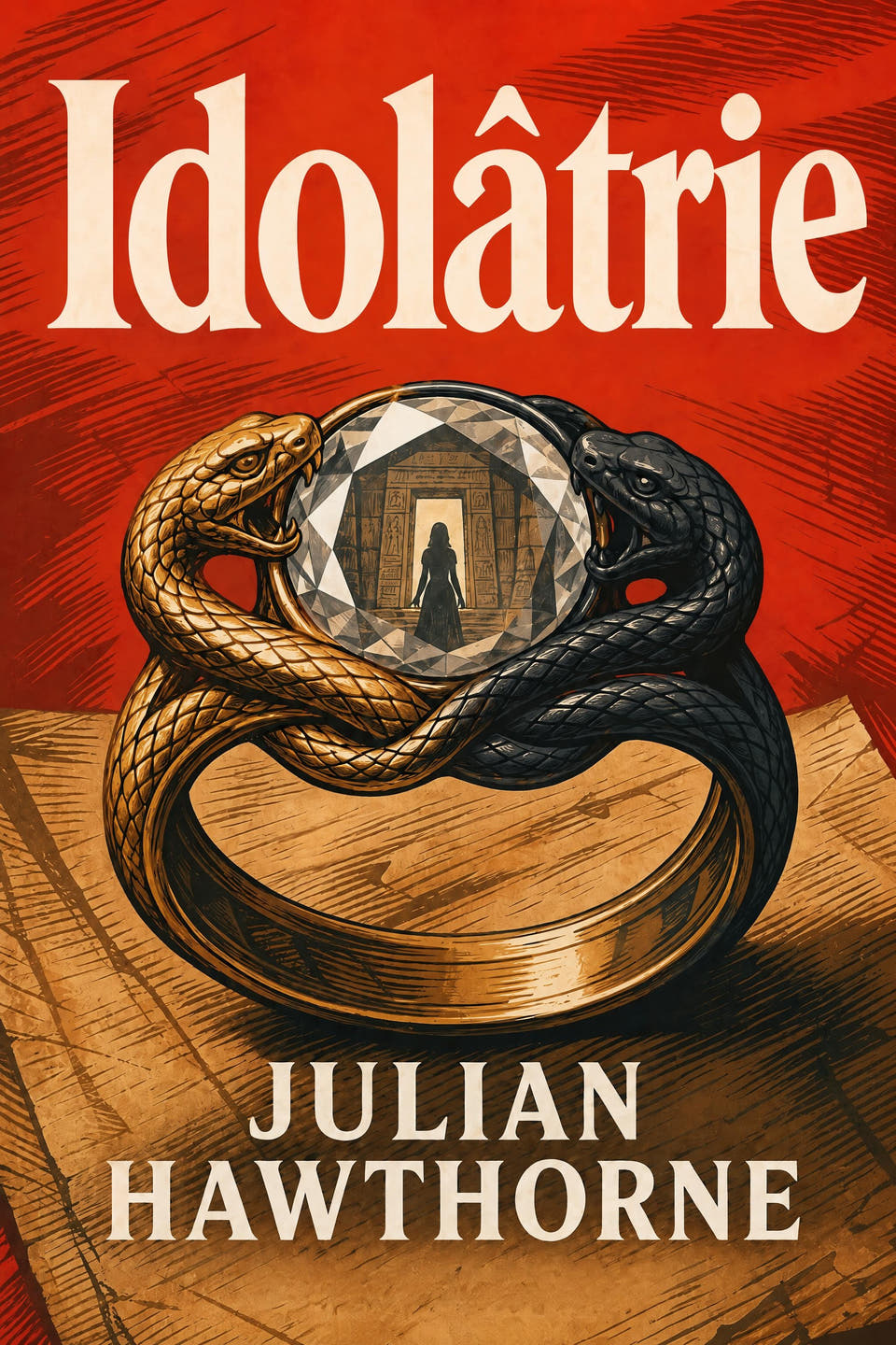 Idolâtrie by Julian Hawthorne, the cover