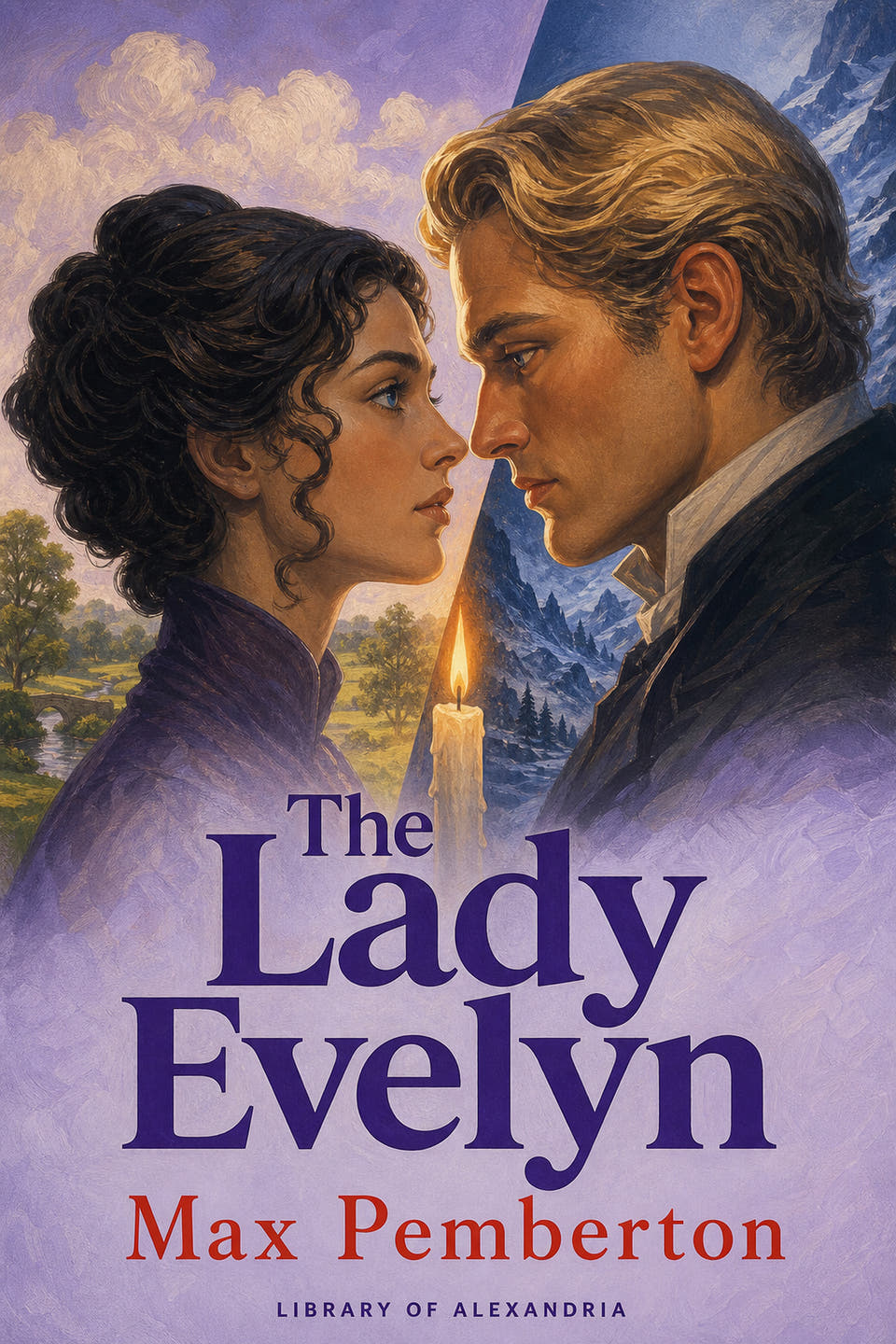 The Lady Evelyn by Max Pemberton, the cover