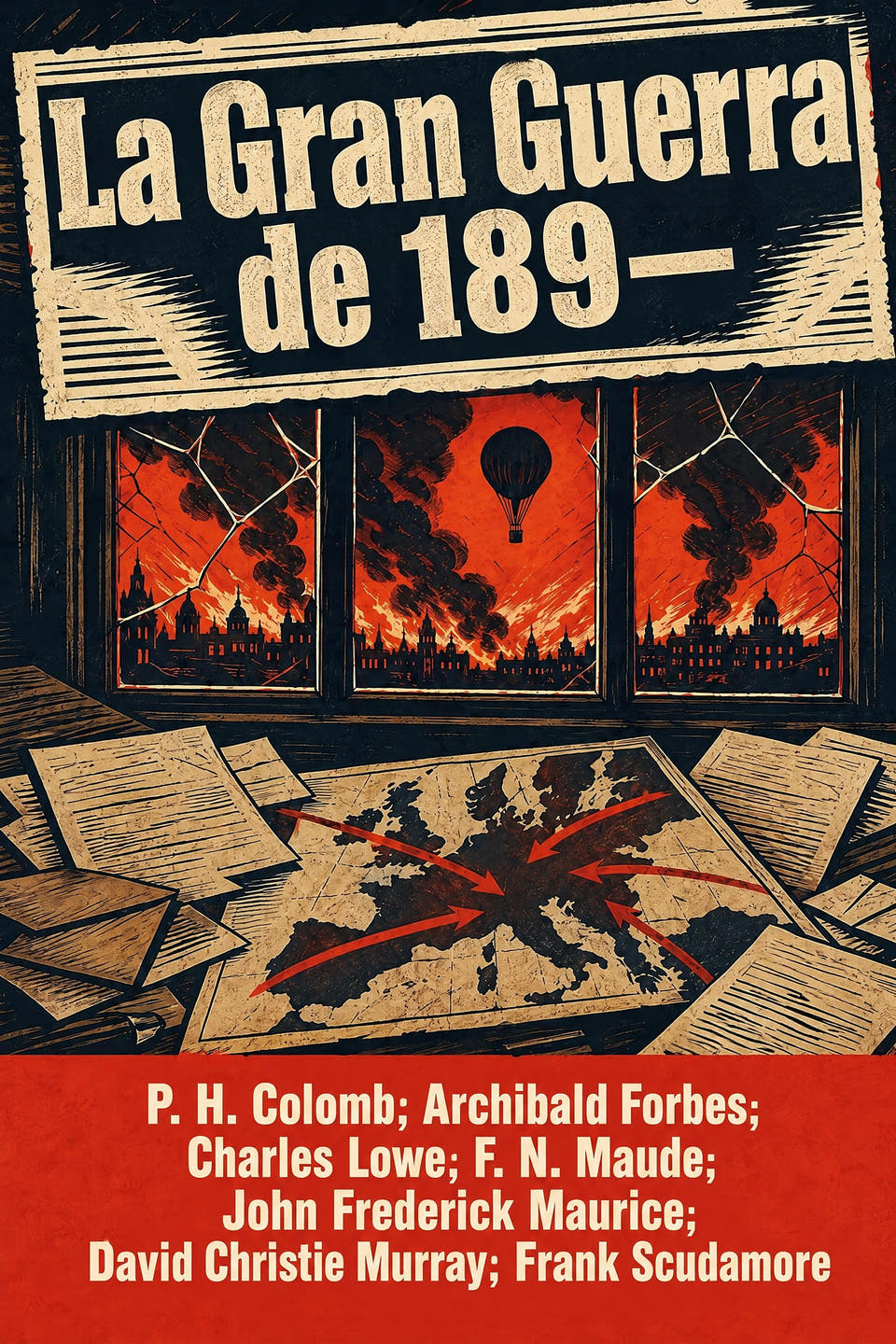 La Gran Guerra de 189— by P. H. Colomb; Archibald Forbes; Charles Lowe; F. N. Maude; John Frederick Maurice; David Christie Murray; Frank Scudamore, the cover
