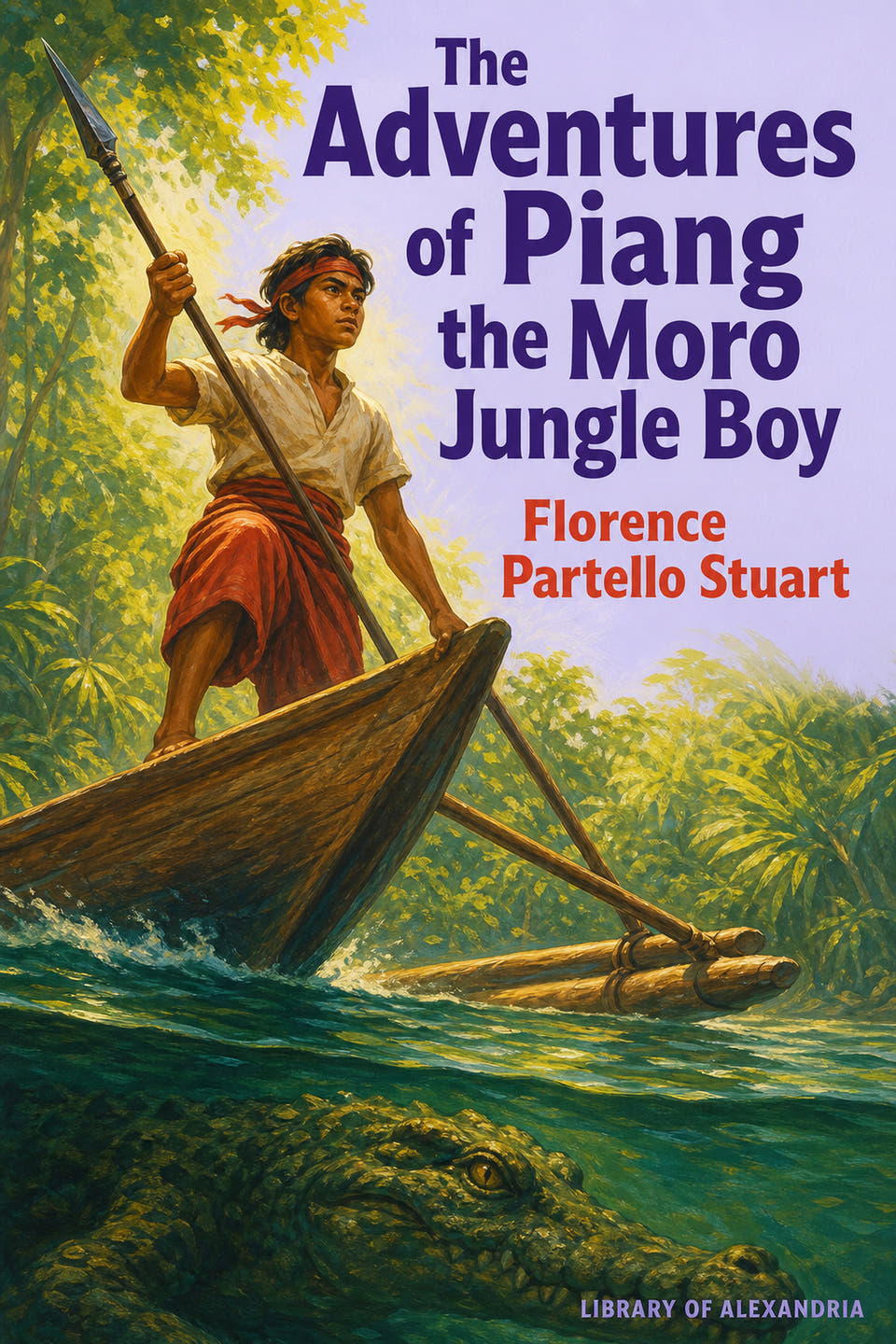 The Adventures of Piang the Moro Jungle Boy by Florence Partello Stuart, the cover