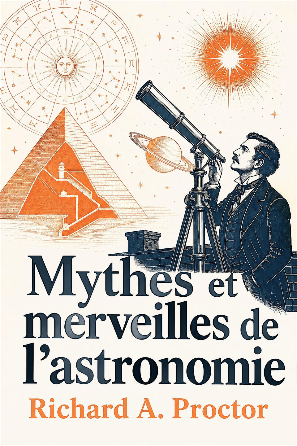 Mythes et merveilles de l’astronomie by Richard A. Proctor, the cover